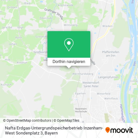 Nafta Erdgas-Untergrundspeicherbetrieb Inzenham-West Sondenplatz 3 Karte