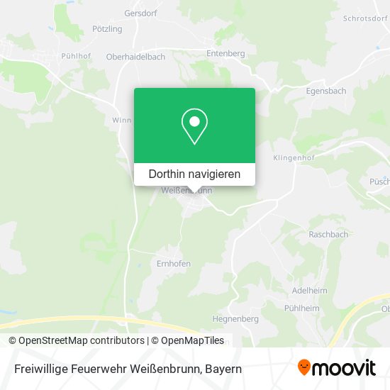 Freiwillige Feuerwehr Weißenbrunn Karte