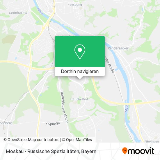 Moskau - Russische Spezialitäten Karte