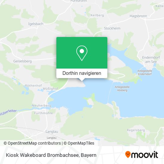 Kiosk Wakeboard Brombachsee Karte