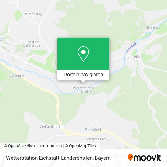 Wetterstation Eichstätt-Landershofen Karte