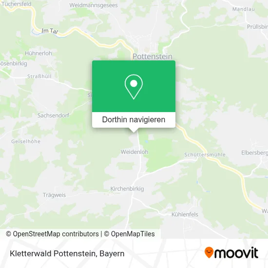 Kletterwald Pottenstein Karte