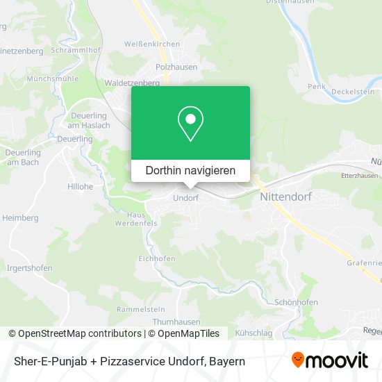 Sher-E-Punjab + Pizzaservice Undorf Karte