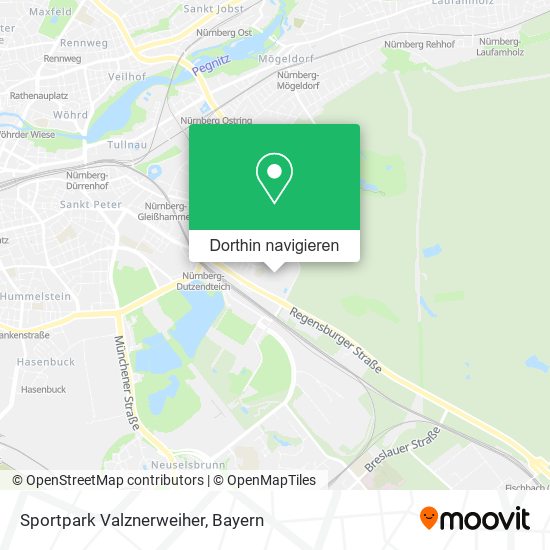 Sportpark Valznerweiher Karte