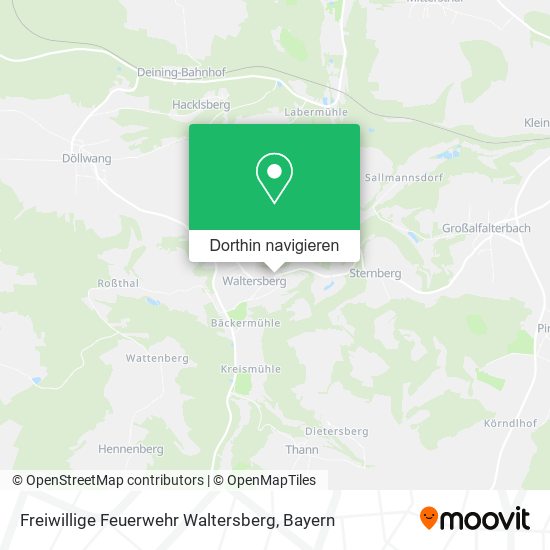 Freiwillige Feuerwehr Waltersberg Karte