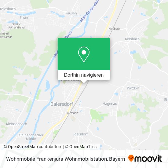 Wohnmobile Frankenjura Wohnmobilstation Karte