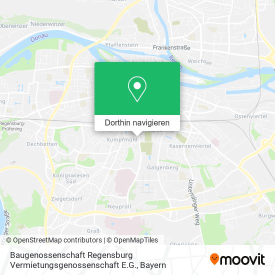 Baugenossenschaft Regensburg Vermietungsgenossenschaft E.G. Karte