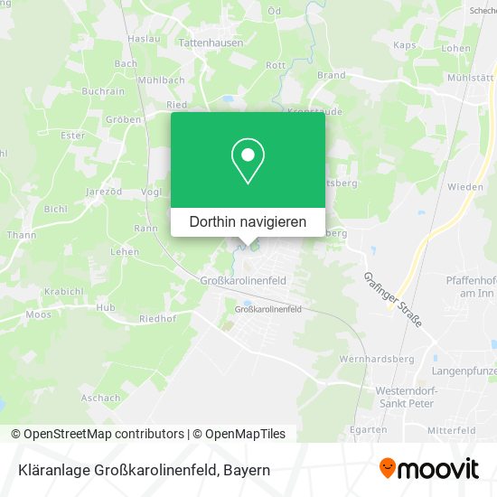 Kläranlage Großkarolinenfeld Karte