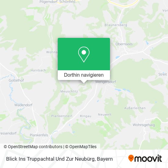 Blick Ins Truppachtal Und Zur Neubürg Karte