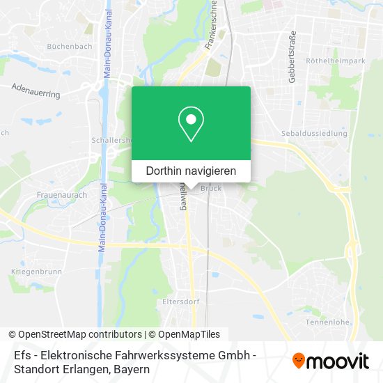 Efs - Elektronische Fahrwerkssysteme Gmbh - Standort Erlangen Karte