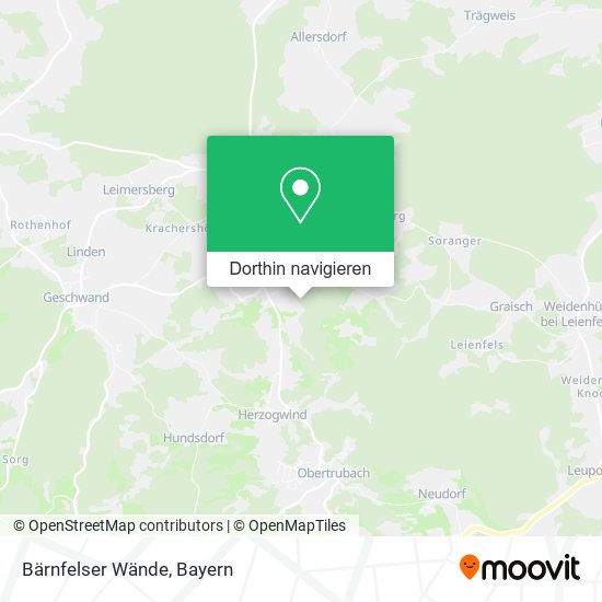 Bärnfelser Wände Karte
