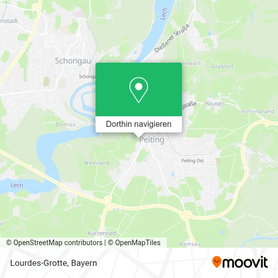 Lourdes-Grotte Karte