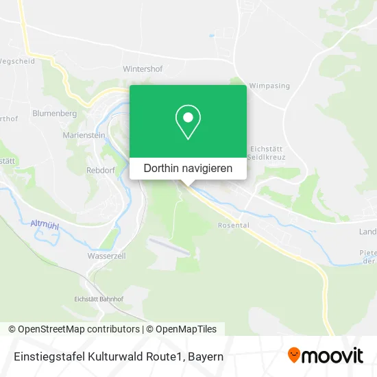 Einstiegstafel Kulturwald Route1 Karte