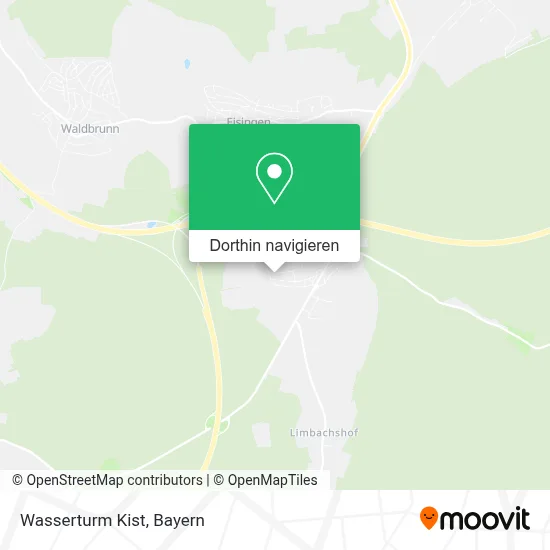 Wasserturm Kist Karte