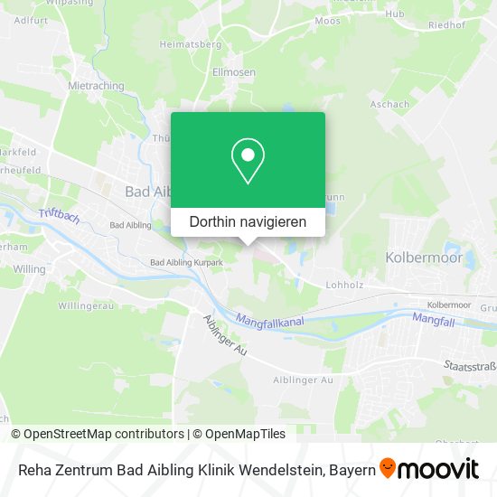 Reha Zentrum Bad Aibling Klinik Wendelstein Karte