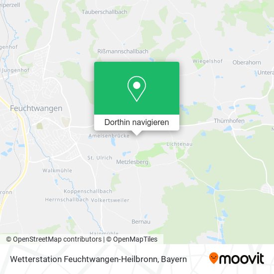 Wetterstation Feuchtwangen-Heilbronn Karte