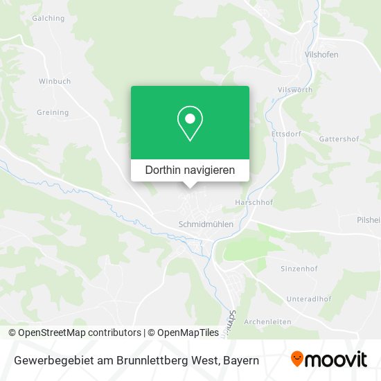 Gewerbegebiet am Brunnlettberg West Karte