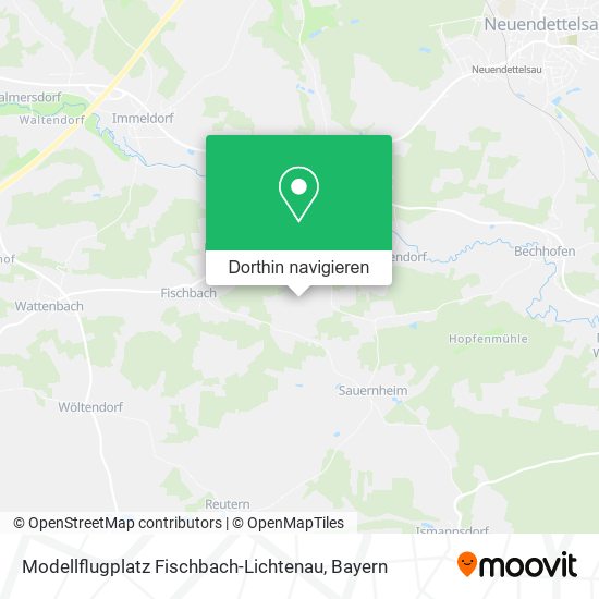 Modellflugplatz Fischbach-Lichtenau Karte