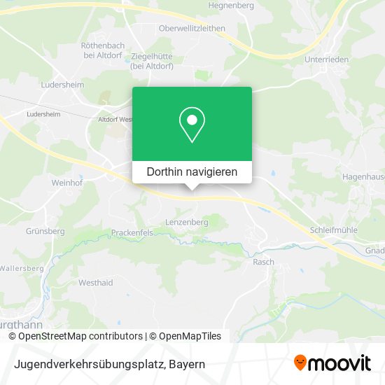 Jugendverkehrsübungsplatz Karte