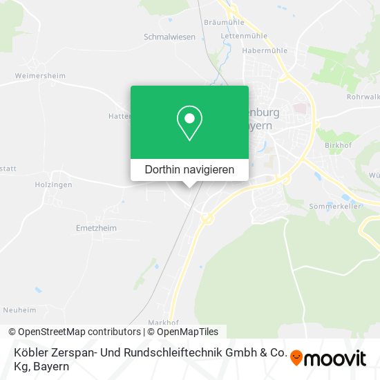 Köbler Zerspan- Und Rundschleiftechnik Gmbh & Co. Kg Karte