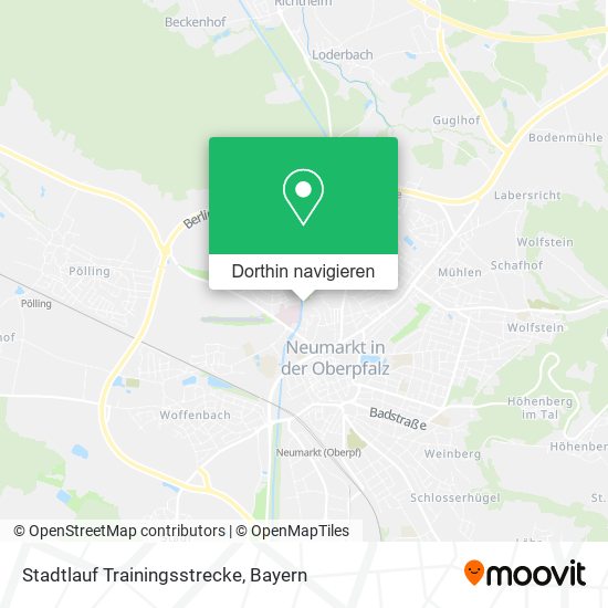 Stadtlauf Trainingsstrecke Karte