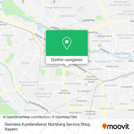 Siemens Kundendienst Nürnberg
Service Shop Karte