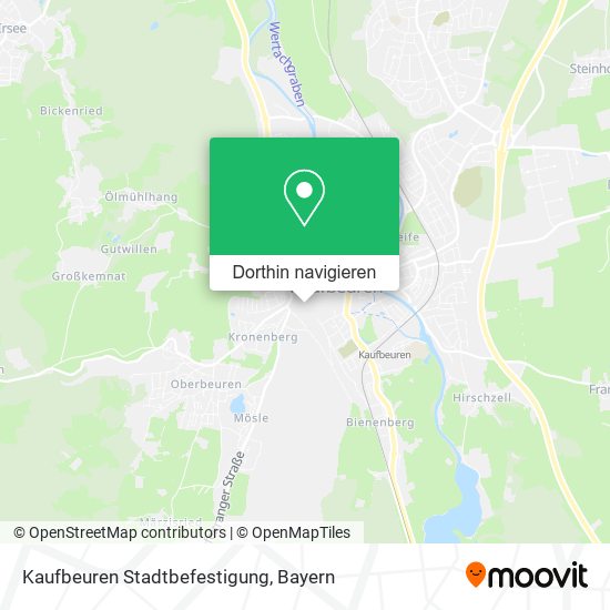 Kaufbeuren Stadtbefestigung Karte