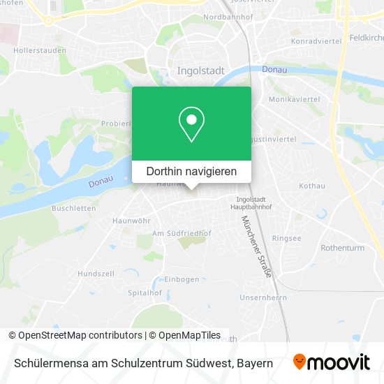 Schülermensa am Schulzentrum Südwest Karte