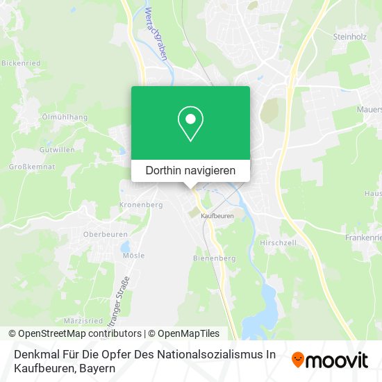 Denkmal Für Die Opfer Des Nationalsozialismus In Kaufbeuren Karte