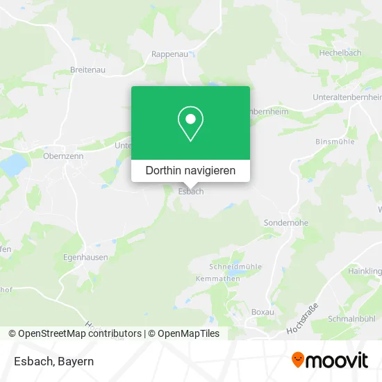 Esbach Karte