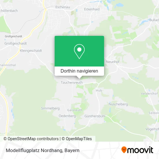 Modellflugplatz Nordhang Karte
