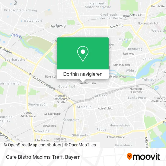 Cafe Bistro Maxims Treff Karte