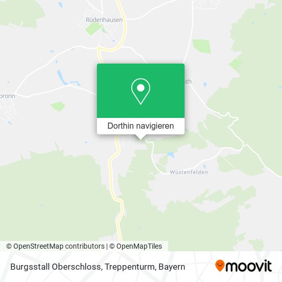 Burgsstall Oberschloss, Treppenturm Karte