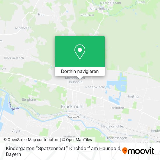 Kindergarten ""Spatzennest"" Kirchdorf am Haunpold Karte