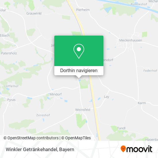Winkler Getränkehandel Karte