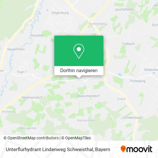 Unterflurhydrant Lindenweg Schweisthal Karte