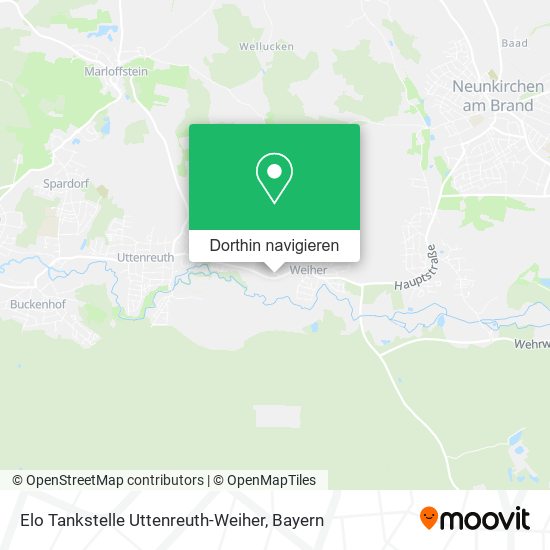 Elo Tankstelle Uttenreuth-Weiher Karte