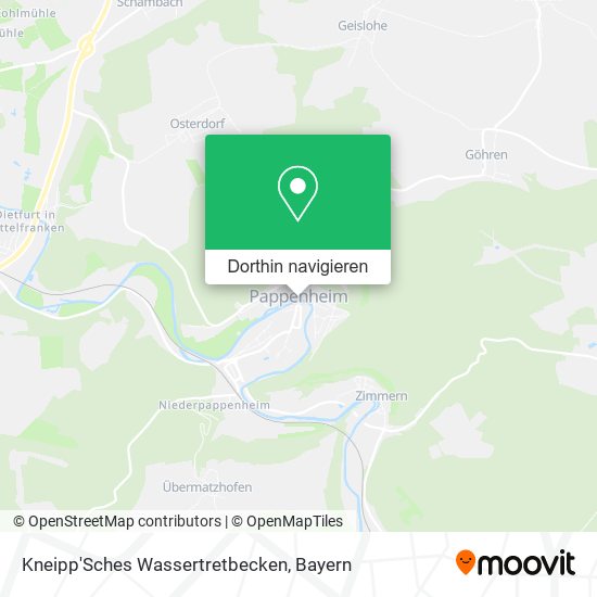 Kneipp'Sches Wassertretbecken Karte