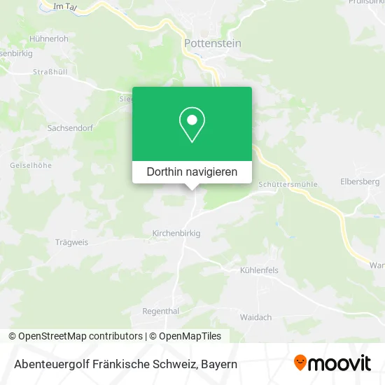 Abenteuergolf Fränkische Schweiz Karte