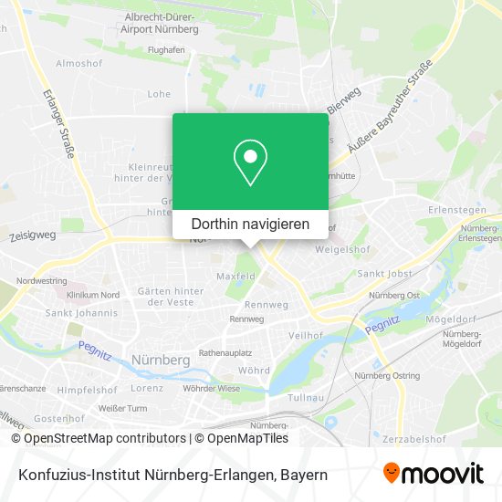 Konfuzius-Institut Nürnberg-Erlangen Karte