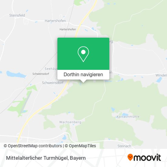 Mittelalterlicher Turmhügel Karte