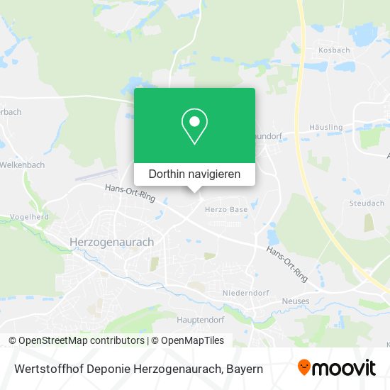 Wertstoffhof Deponie Herzogenaurach Karte