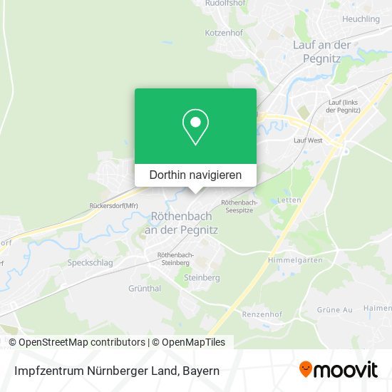 Impfzentrum Nürnberger Land Karte