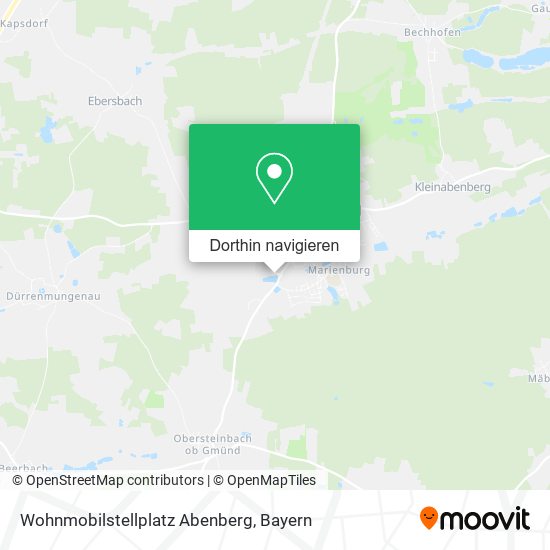 Wohnmobilstellplatz Abenberg Karte