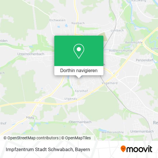 Impfzentrum Stadt Schwabach Karte