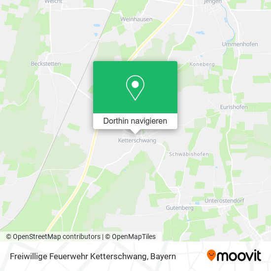 Freiwillige Feuerwehr Ketterschwang Karte