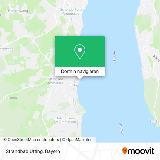 Strandbad Utting Karte