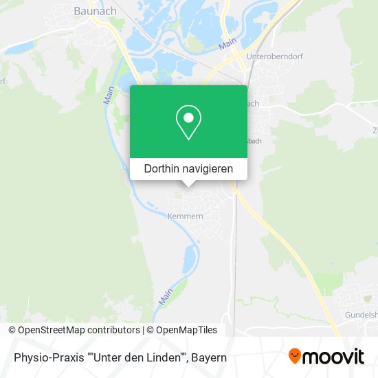 Physio-Praxis ""Unter den Linden"" Karte