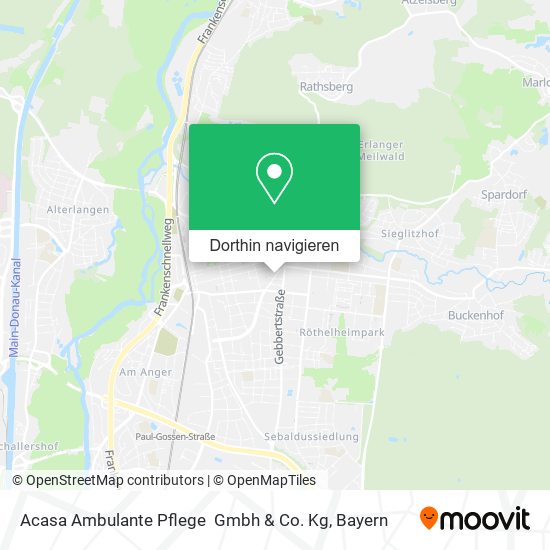 Acasa Ambulante Pflege  Gmbh & Co. Kg Karte