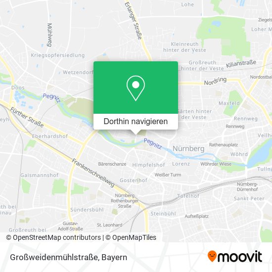 Großweidenmühlstraße Karte